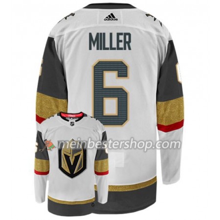 Vegas Golden Knights COLIN MILLER 6 Adidas Weiß Trikot Authentic - Herren